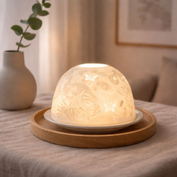 Portavela Dome Light Mariposas