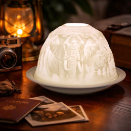 Portavela Dome Light Elefantes