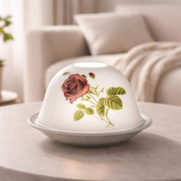 Portavela Dome Light Rosa roja